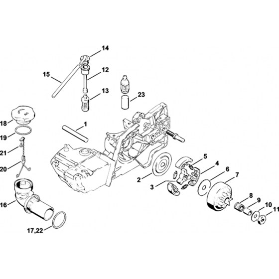 Clutch Assembly for Stihl BT360 Earth Auger