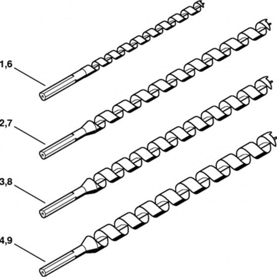 Wood Drills Assembly for Stihl BT45 Earth Auger