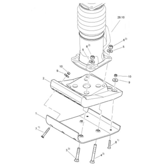 Tamper Foot Assembly for Bomag BT50 Rammers