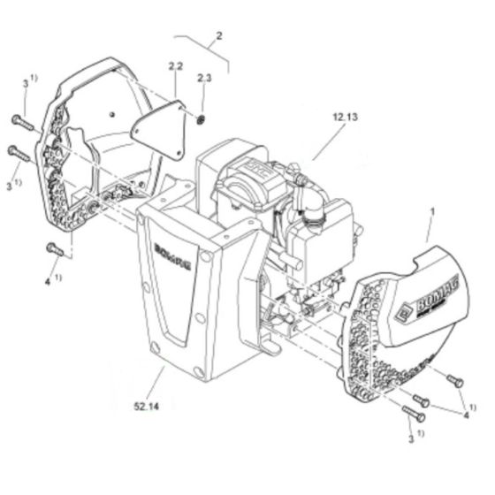 Engine Protector Assembly for Bomag BT60 Rammers