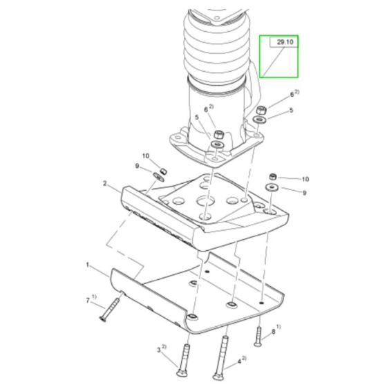 Tamper Foot Assembly for Bomag BT60 Rammers