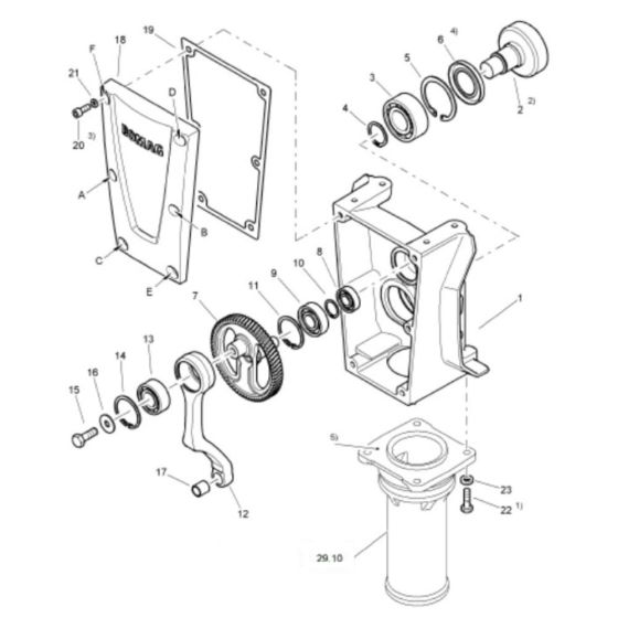 Housing Assembly for Bomag BT60 e Rammers