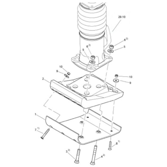 Tamper Foot Assembly for Bomag BT60 e Rammers