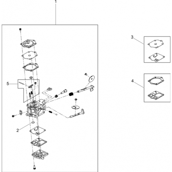 Carburetor Assembly for Wacker BTS635 Cut-off Saw 