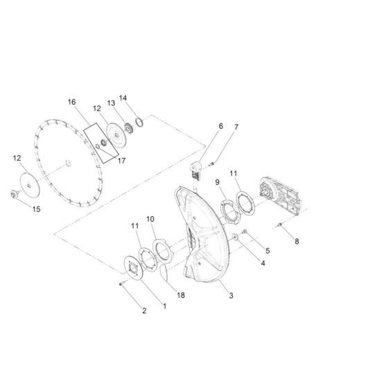 Guard Assembly for Wacker BTS 630 Disc Cutter