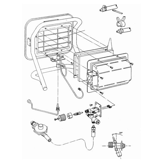 Heat Control Assembly for Bullfinch 1200HL Heater - B1200GK