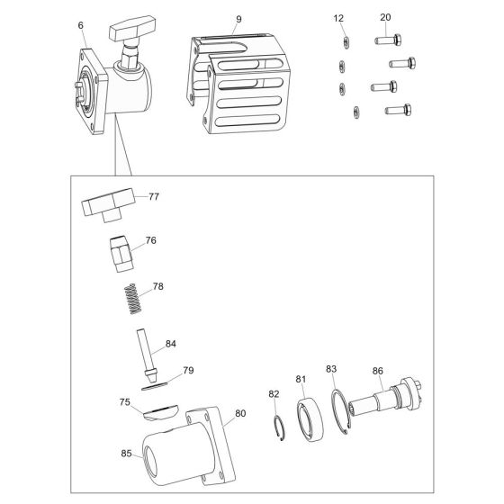 Coupling Assembly for Wacker BV50A-P Vibrator