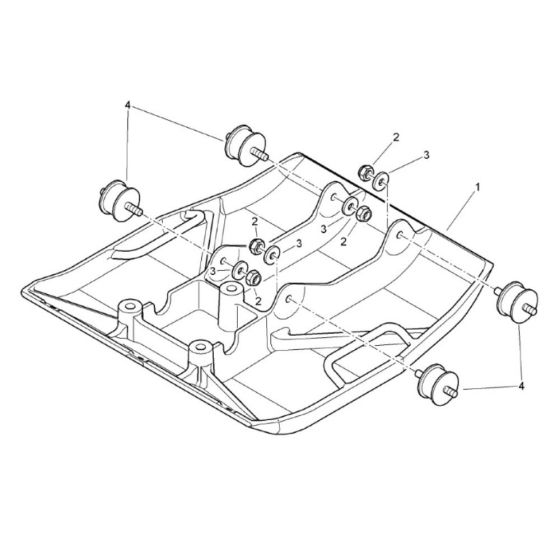 Base Plate Assembly for Bomag BVP12/50 Forward Compactor