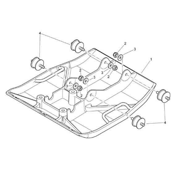 Base Plate Assembly for Bomag BVP12/50 Forward Compactor