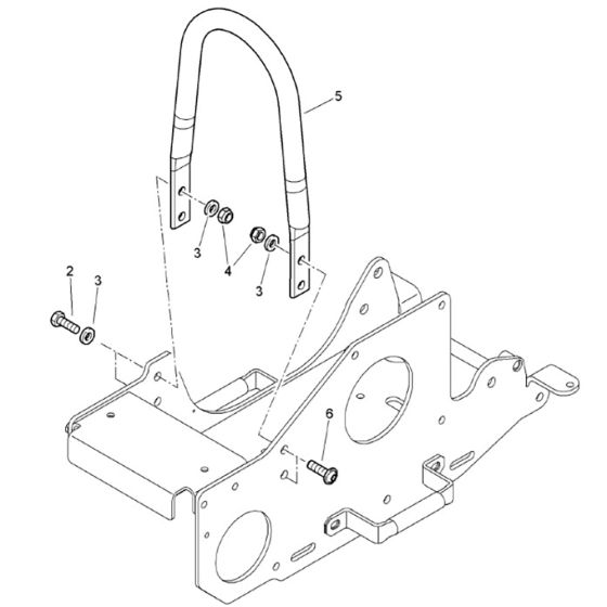 Protection Bow (961834851001-961834851597) Assembly for Bomag BVP18/45 Forward Compactor