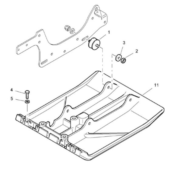 Base Plate Assembly for Bomag BVP18/45 Forward Compactor