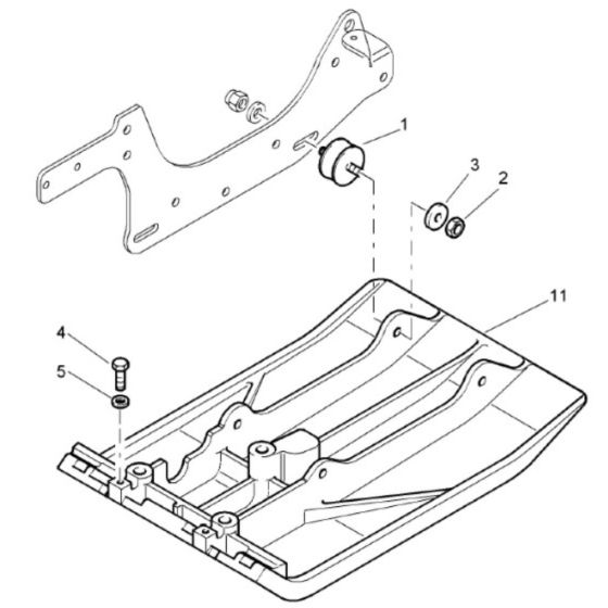 Base Plate Assembly for Bomag BVP10/36 Forward Compactor