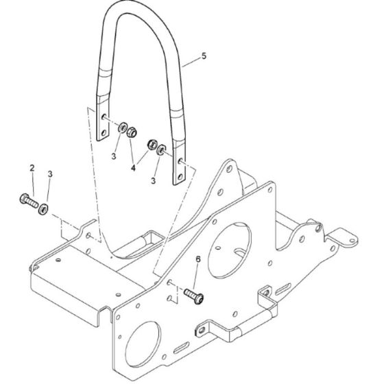 Protection Bow (961834434707-961834439999) Assembly for Bomag BVP10/36 Forward Compactor