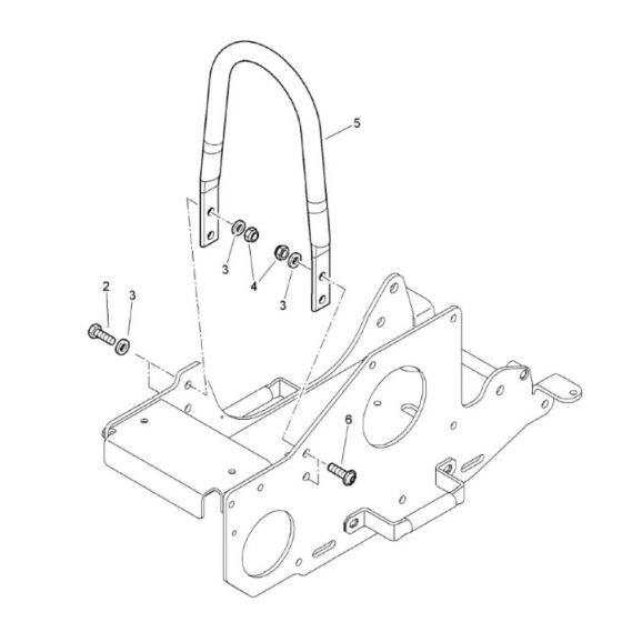 Protection Bow (961834431404-961834434706) Assembly for Bomag BVP10/36 Forward Compactor