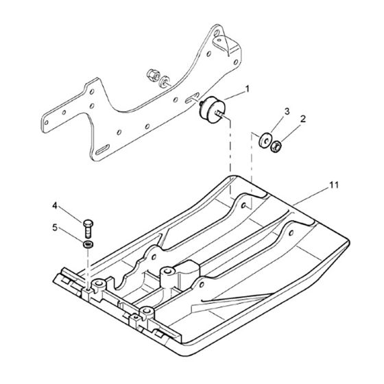 Base Plate Assembly for Bomag BVP10/36 Forward Compactor