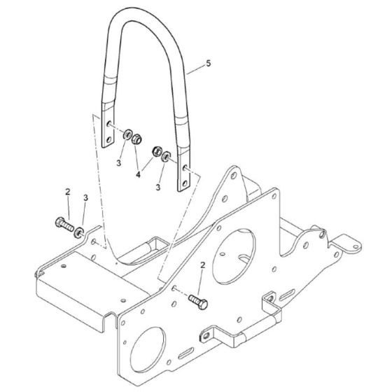 Protection Bow (861834431001-861834431240) Assembly for Bomag BVP10/36 Forward Compactor