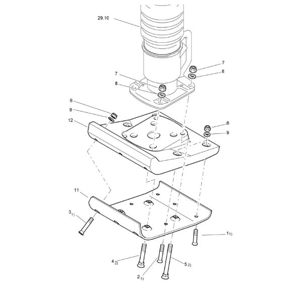 Tamper Foot Assembly for Bomag BVT65 Rammer