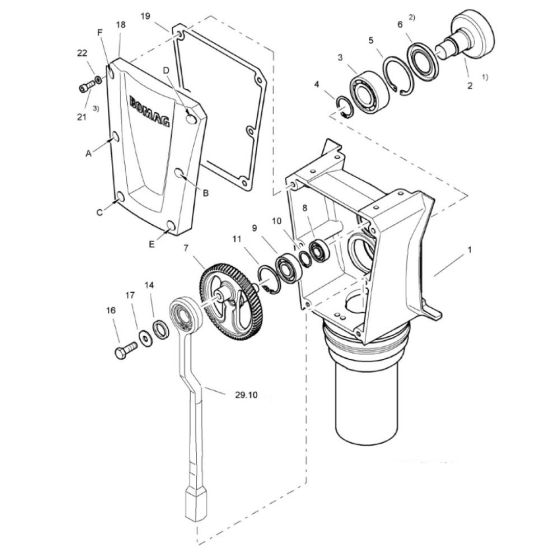 Housing Assembly for Bomag BVT65 Rammer