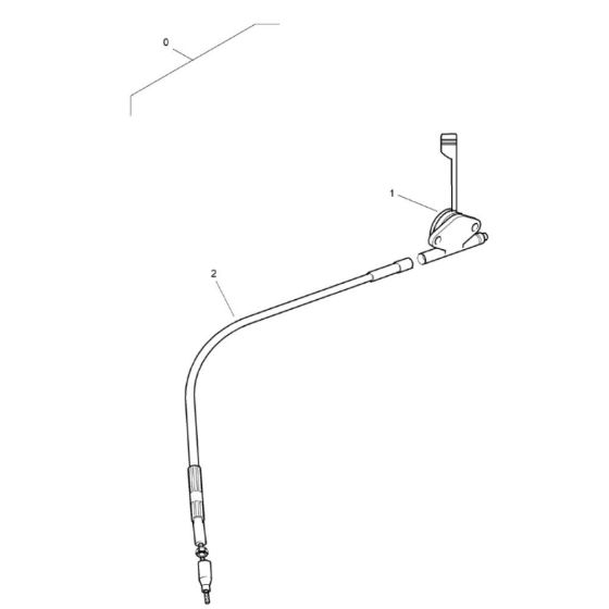 Actuat.Cable Throttle Re. Assembly for Bomag BVT65 Rammer