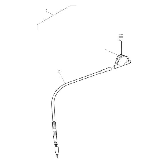 Throttle Cable Assembly for Bomag BVT65 Rammer