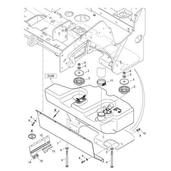 Fuel System Assembly for Bomag BW 120 AD-5 CC Roller