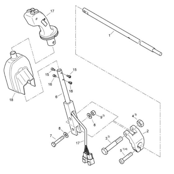 Operating Console Assembly -1 for Bomag BW 120 AD-5 CC Roller