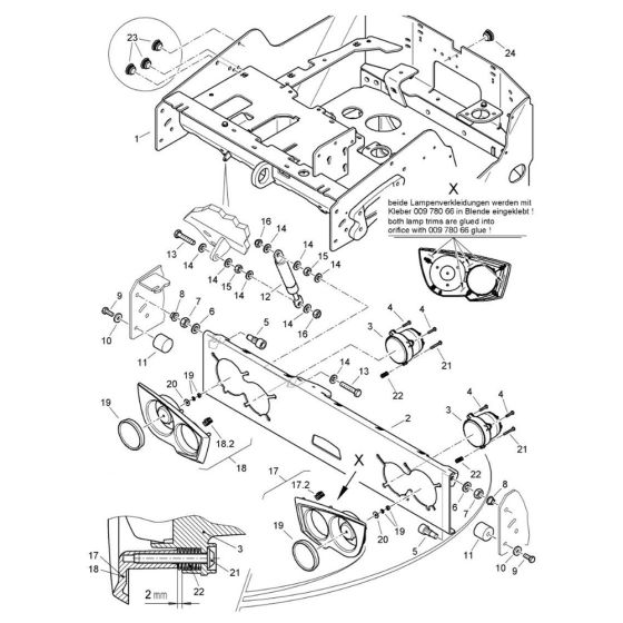 Front Frame Assembly for Bomag BW 120 AD-5 CC Roller