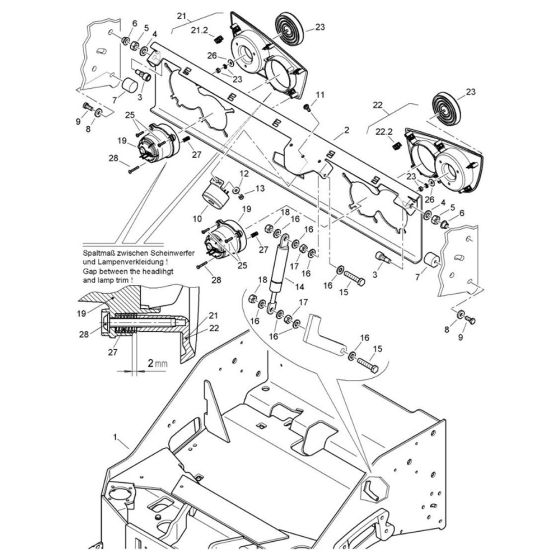 Rear Frame Assembly for Bomag BW 120 AD-5 CC Roller