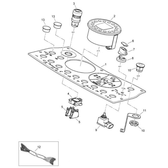 Instruments Assembly for Bomag BW 120 AD-5 CC Roller