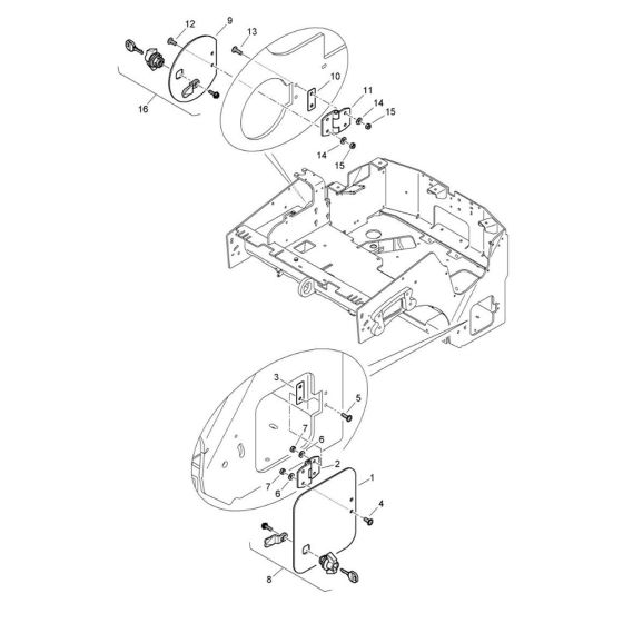 Front Frame Assembly -2 for Bomag BW 120 ADe-5 Roller