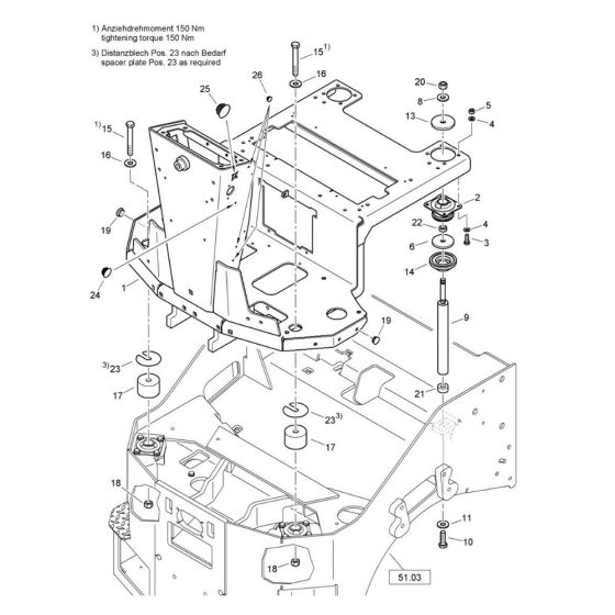 Operator's Platform Assembly for Bomag BW 120 ADe-5 Roller