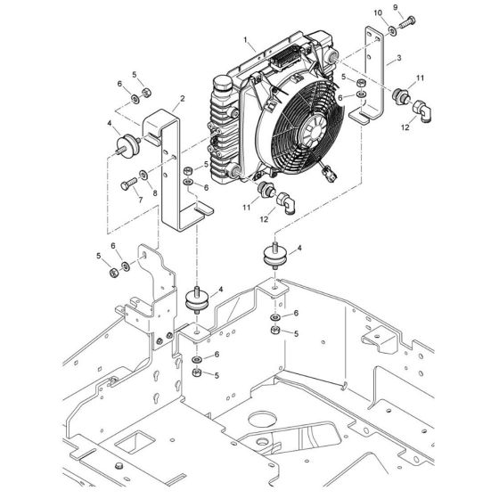 Radiator Assembly for Bomag BW 120 ADe-5 Roller