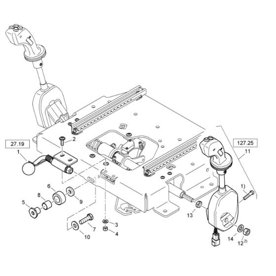 Operating Console Assembly -1 for Bomag BW 120 ADe-5 Roller