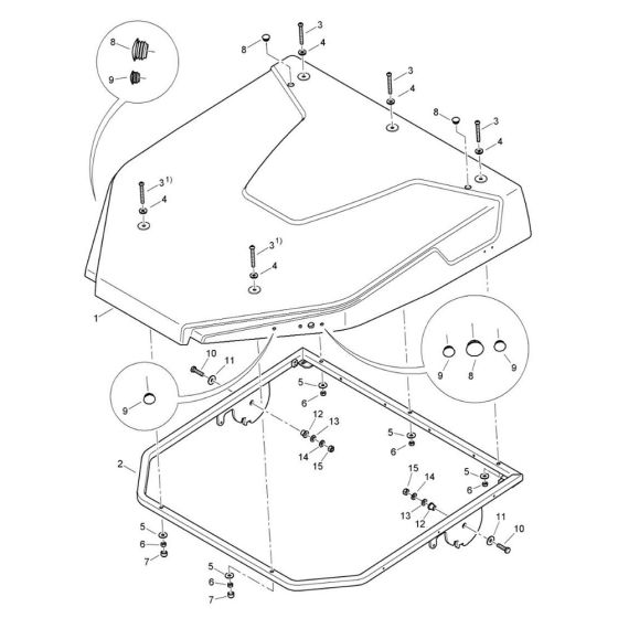 Roof Assembly for Bomag BW 120 ADe-5 Roller