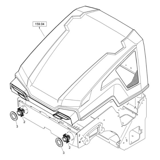 Lighting Assembly for Bomag BW 120 ADe-5 Roller