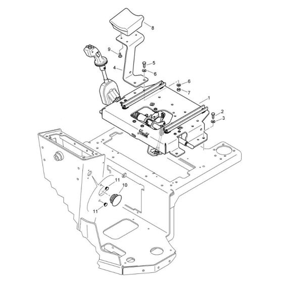 Actuation Assembly for Bomag BW 120 ADe-5 Roller