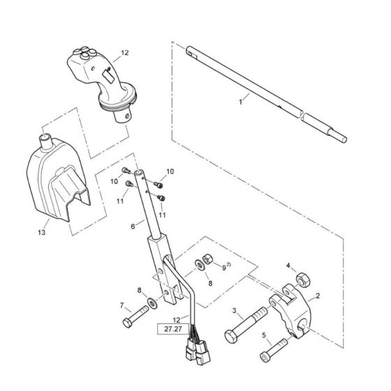 Operating Console Assembly -1 for Bomag BW 120 ADe-5 Roller