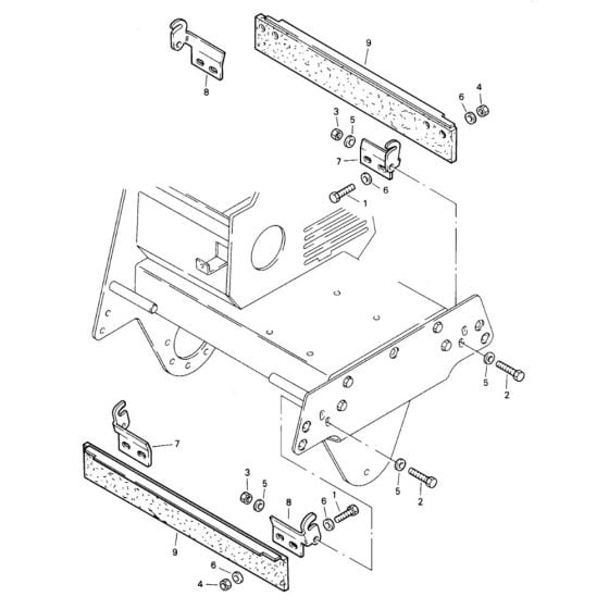 Scraper Assembly for Bomag BW 71 E (101620200101 to 101620201000) Roller