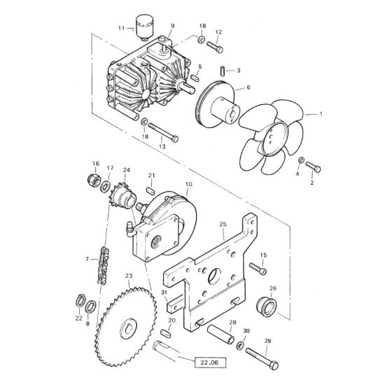 Transmission Installation (S/N 101620200105 to 101620201000) Assembly for Bomag BW 71 E (101620200101 to 101620201000) Roller