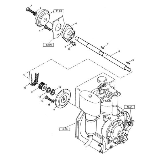 Throttle Control Assembly for Bomag BW 71 E (101620201001 to 101620201120) Roller