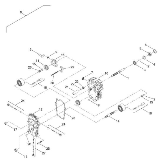 Travel Gear Unit Assembly for Bomag BW 71 E (101620201121 to 101620201145) Roller