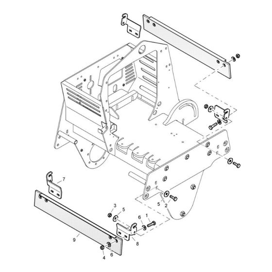 Scraper Assembly for Bomag BW 71 EHB-2 (101620241001 to 101620241245) Roller