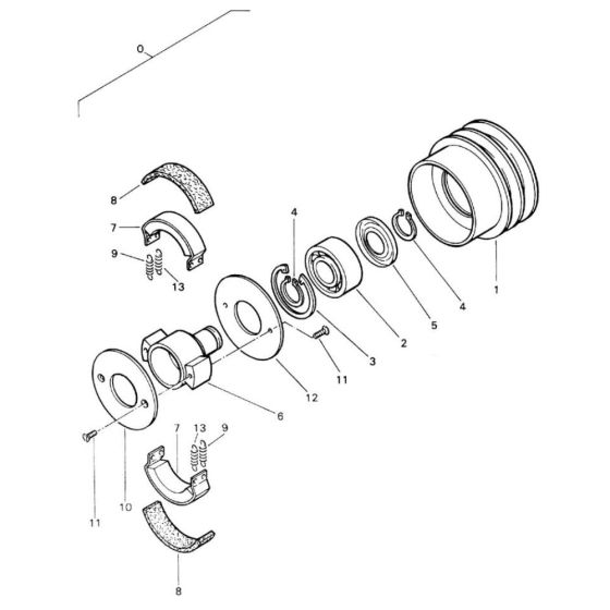 Centrifugal Clucth Assembly for Bomag BW 71 EHB-2 (101620241001 to 101620241245) Roller