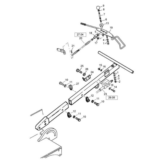 Actuation Assembly for Bomag BW 71 EHB-2 (101620261001 to 101620261101)   Roller