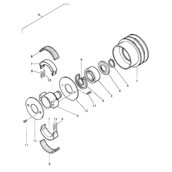 Centrifugal Clutch Assembly for Bomag BW 71 EHB-2 (101620261001 to 101620261101)   Roller