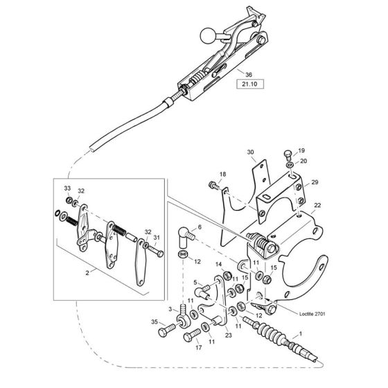 Brake (S/N 101620261021 to 101620269999) Assembly for Bomag BW 71 EHB-2 (101620261001 to 101620261101)   Roller