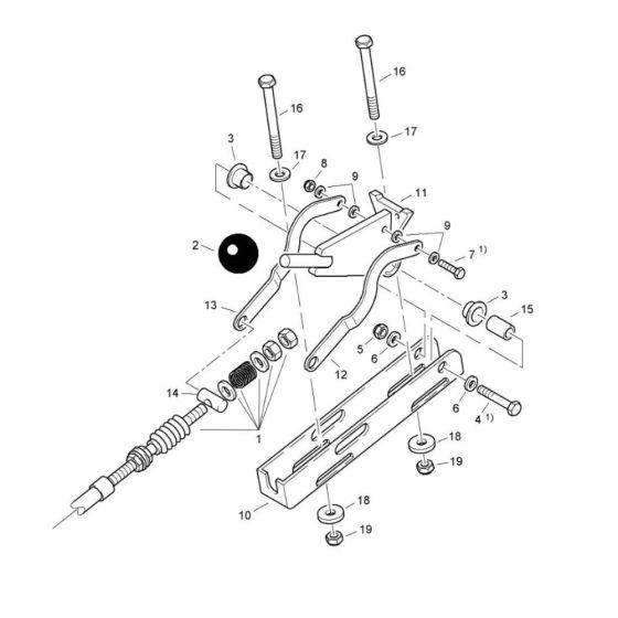 Brake (S/N 101620261021 to 101620269999) Assembly -1 for Bomag BW 71 EHB-2 (101620261001 to 101620261101)   Roller