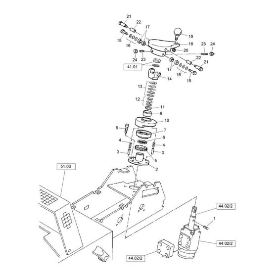 Steering System Assembly for Bomag BW 75 AD-2 (101480321065 to 101480321127) Roller