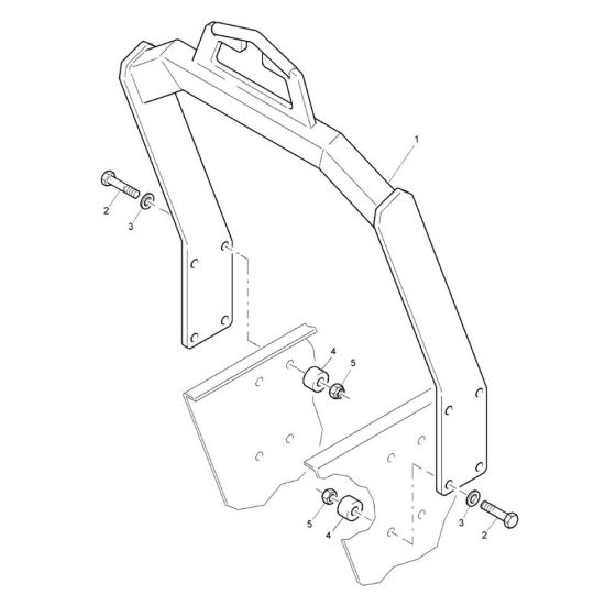 Lifting Device (S/N 101480321080 to 101480329999) Assembly for Bomag BW 75 AD-2 (101480321065 to 101480321127) Roller