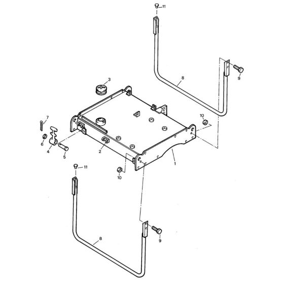 Frame Assembly for Bomag BW 75 E (101140010101 to 101140011078) Roller